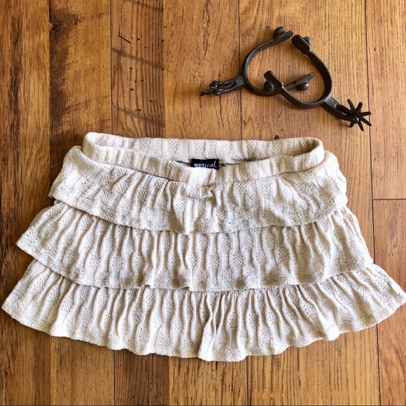Wet Seal Dresses & Skirts - Wet Seal Small Tan Skirt
